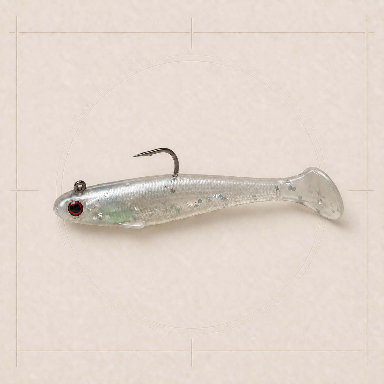 Silver Glitter Shad Shaking Carp